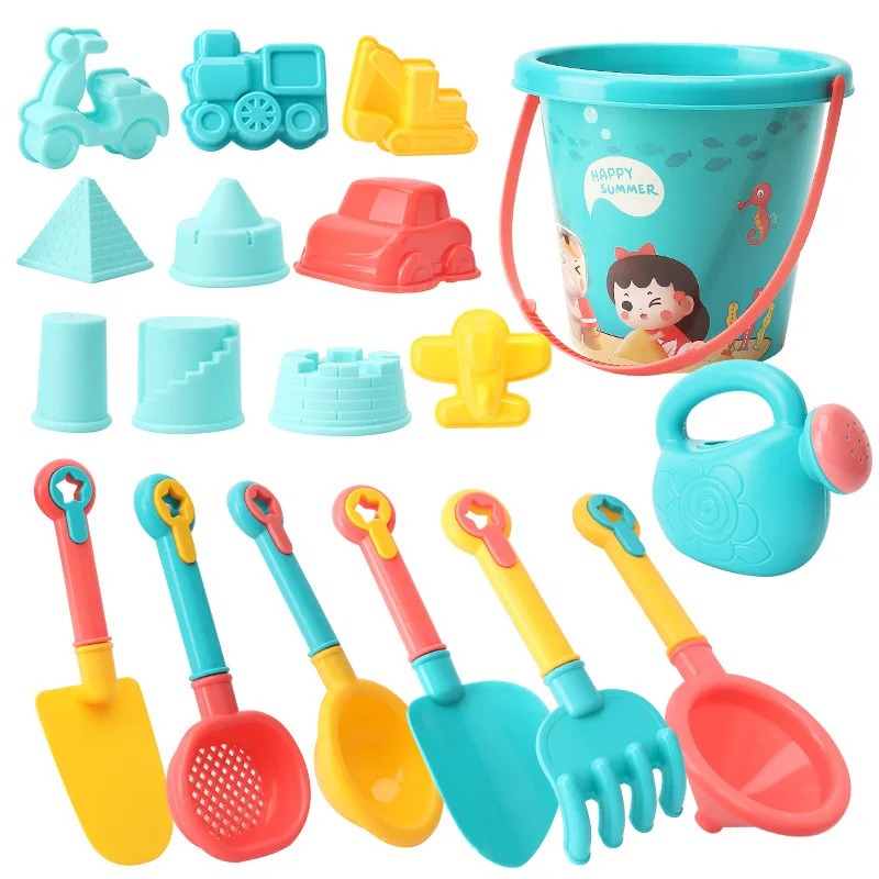 Kids Outdoor Water Play - 18 adet plaj oyuncak seti kova