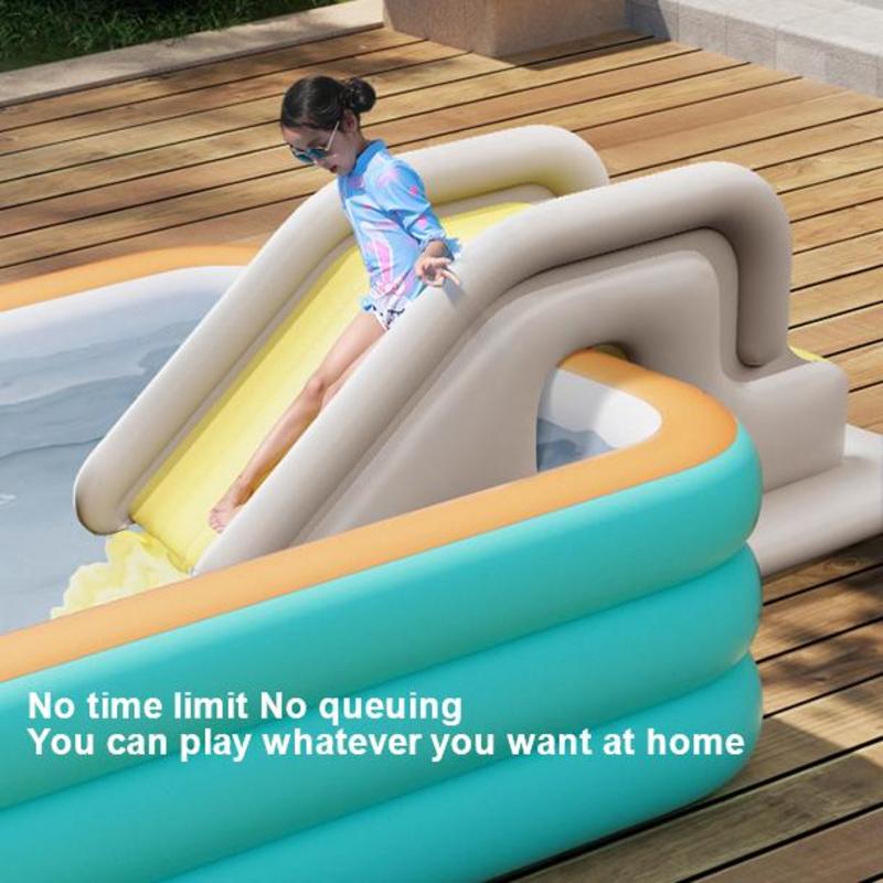 Kids Outdoor Water Play - Şişme su kaydırağı çocuklar yüzme su