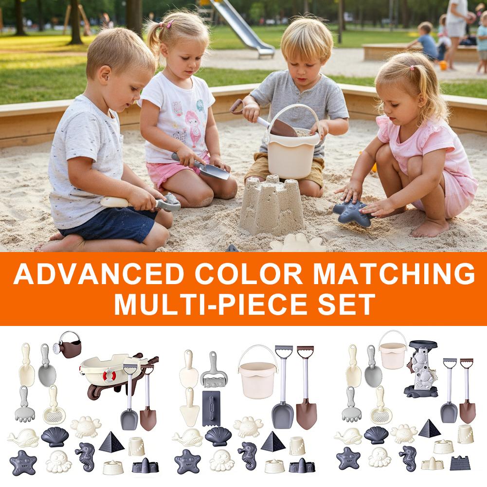 Kids Outdoor Water Play - Morandi Renkli Çocuk Plaj Oyuncak Seti
