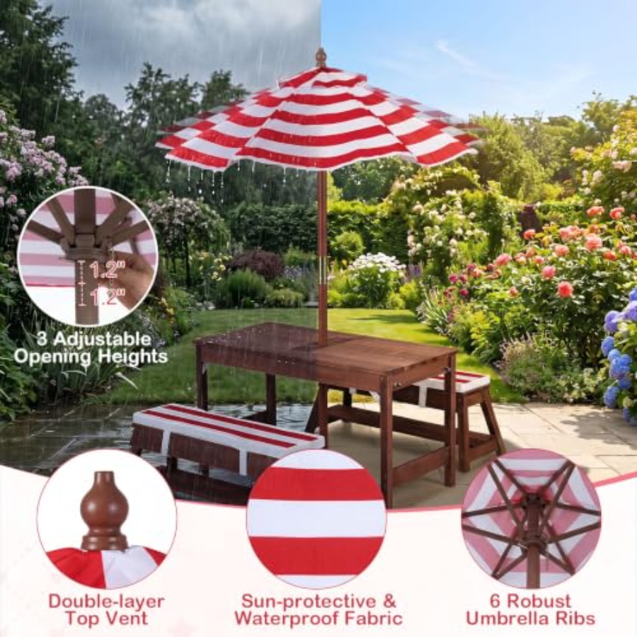 Kids Outdoor Water - Bahçe ve veranda kullanımı için ahşap