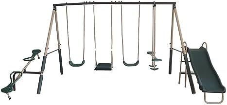 Kids Outdoor Swing Set With Slide - Açık Hava Oyun Seti Çocuklar İçin