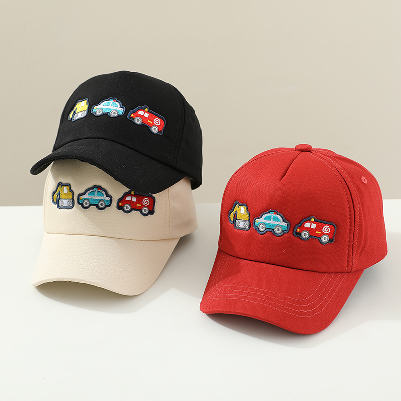 Kids Outdoor Hat - Okul Çocuğu Beyzbol Şapkaları Araçlar Ekskavatör