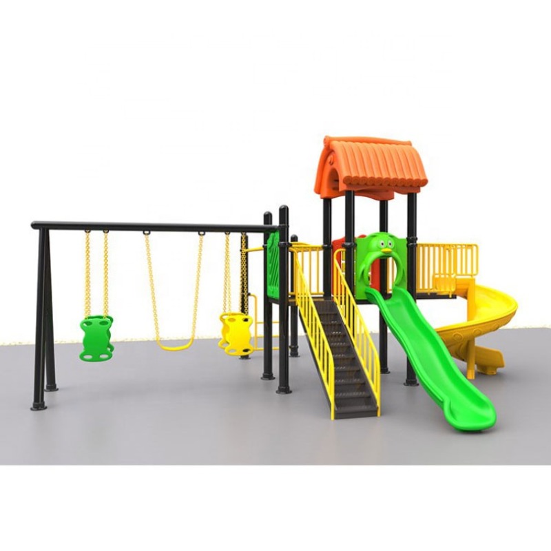 Kids Outdoor Swing Set With Slide - Toptan Düşük Fiyatlı Açık Hava Eğlence
