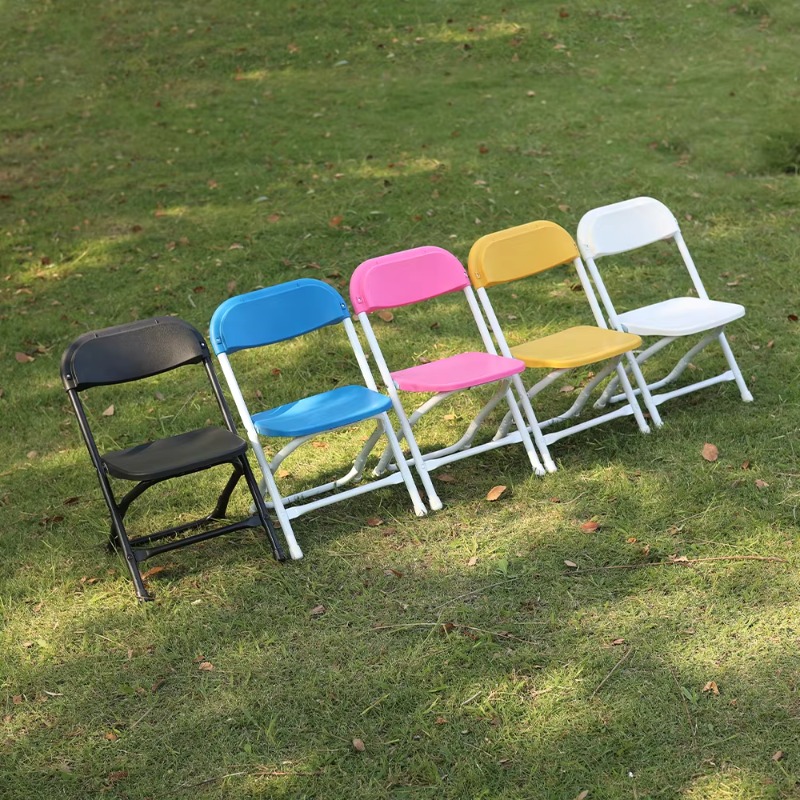 Kids Outdoor Folding Chair - Toptan Çelik Plastik Çocuk Düğün Bahçe