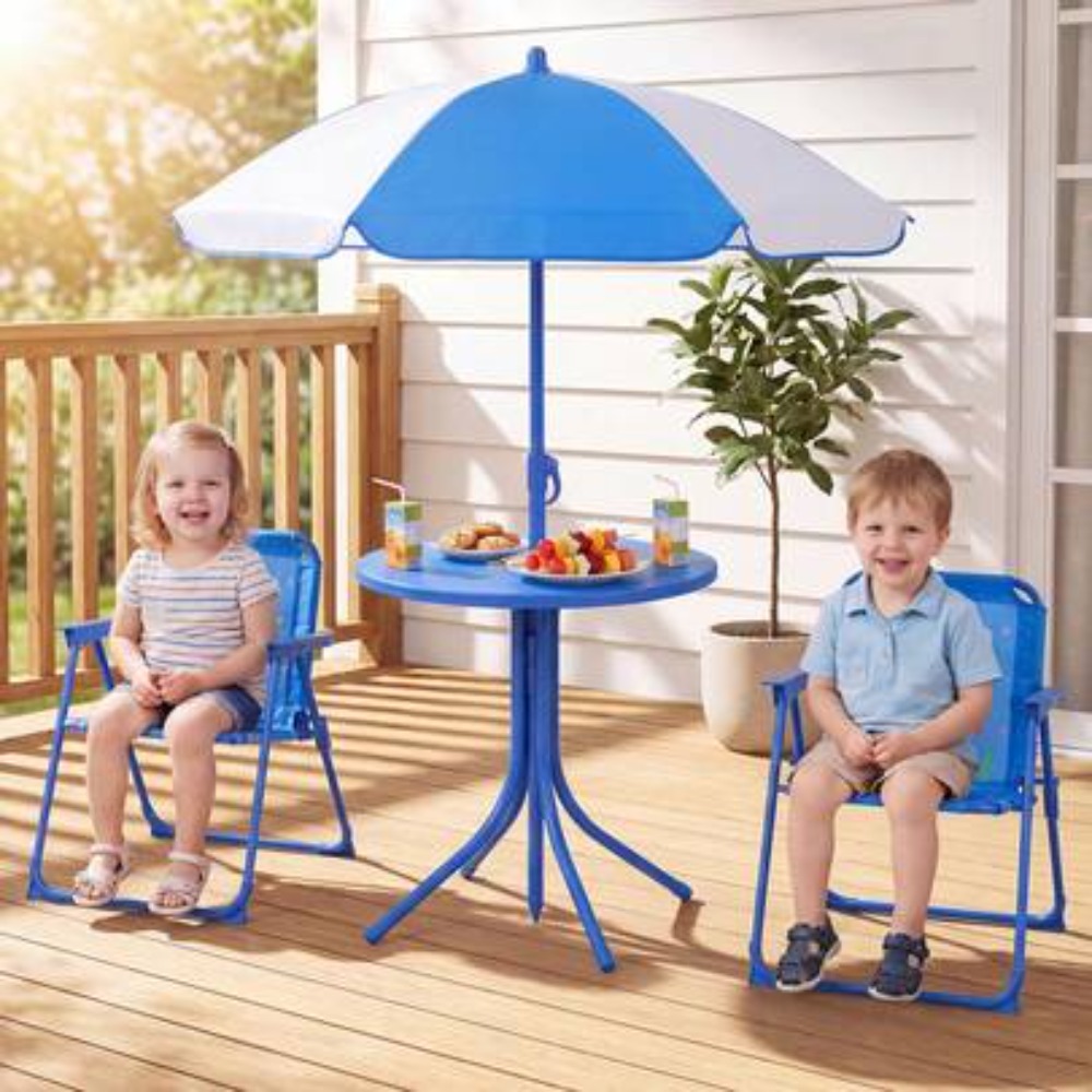 Kids Outdoor Folding Table - Çocuk Piknik Masası Açık Hava Seti,