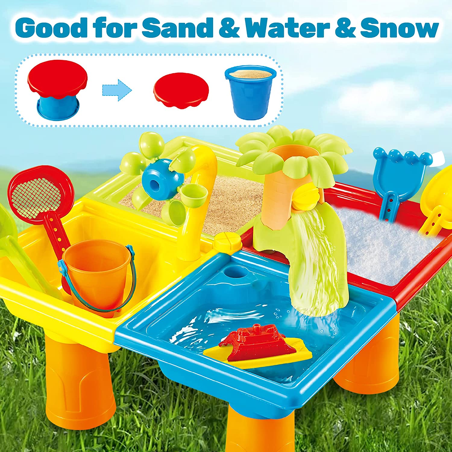 Plaj masa kum oyun oyuncaklar  - Kids Outdoor Water Play incelemesi ve fiyatı