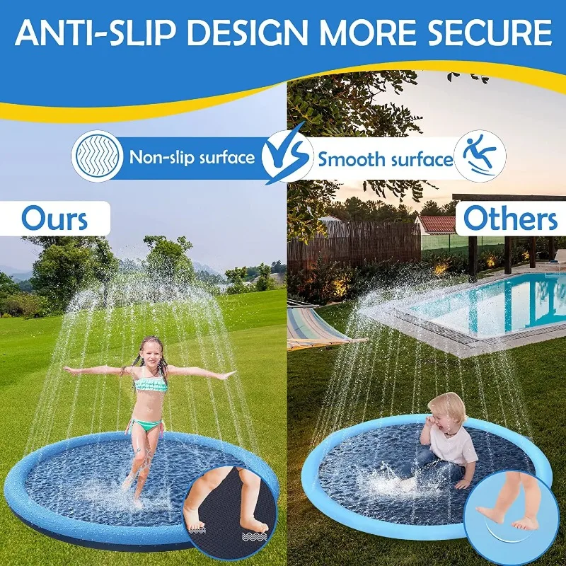 Kalınlaştırılmış Kaymaz Su Ped - Sprinkler Splash Pad incelemesi ve fiyatı