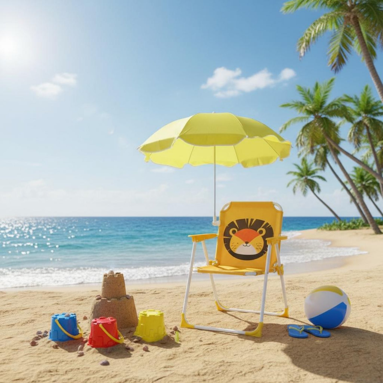 Çocuk Plaj Sandalyesi, Şemsiye - Kids Outdoor Umbrella Chair incelemesi ve fiyatı