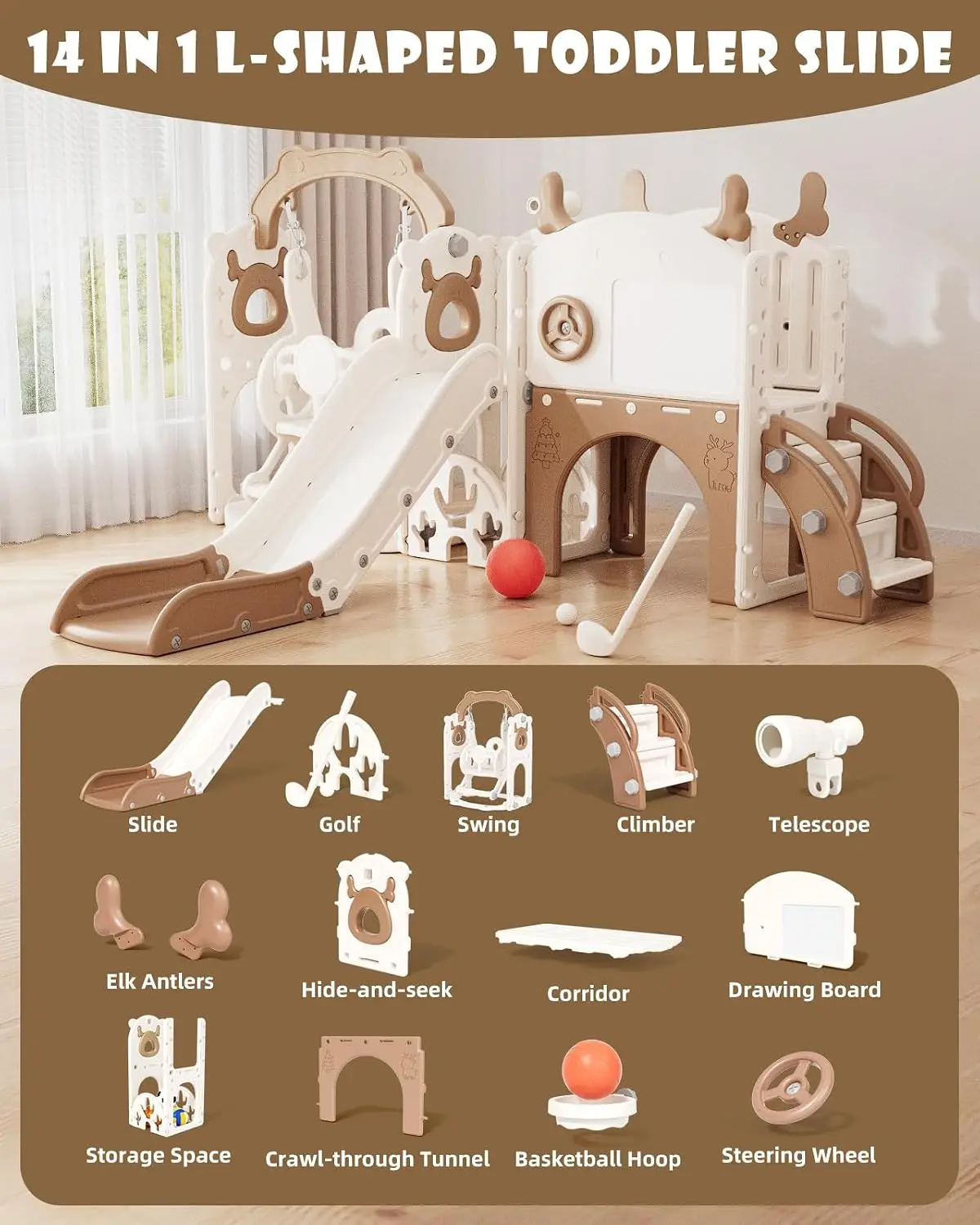13'ü 1 arada Çocuk Kaydırağı v - Kids Outdoor Swing Set With Slide incelemesi ve fiyatı