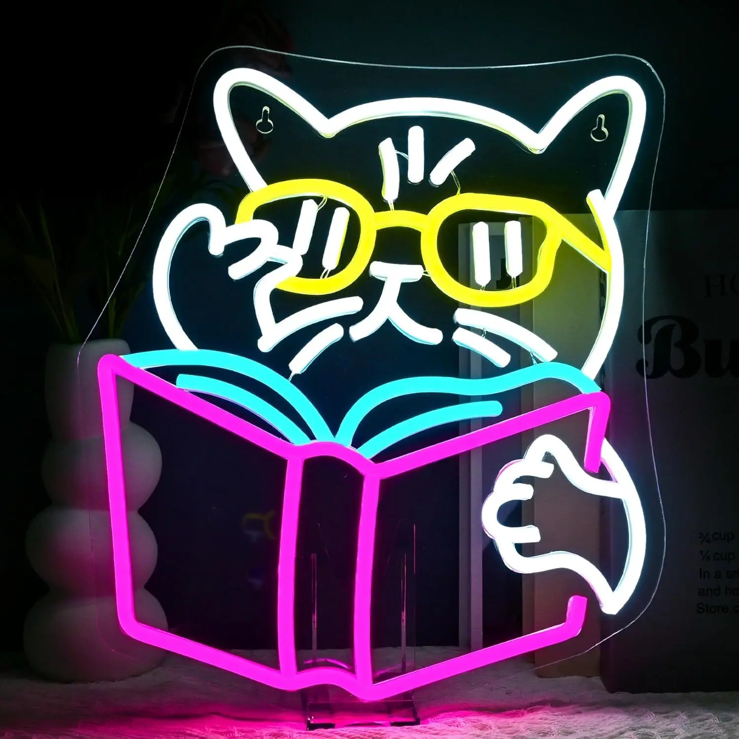 Akıllı Kedi Kitap Okuyor Neon  - Kids Outdoor Ideas incelemesi ve fiyatı