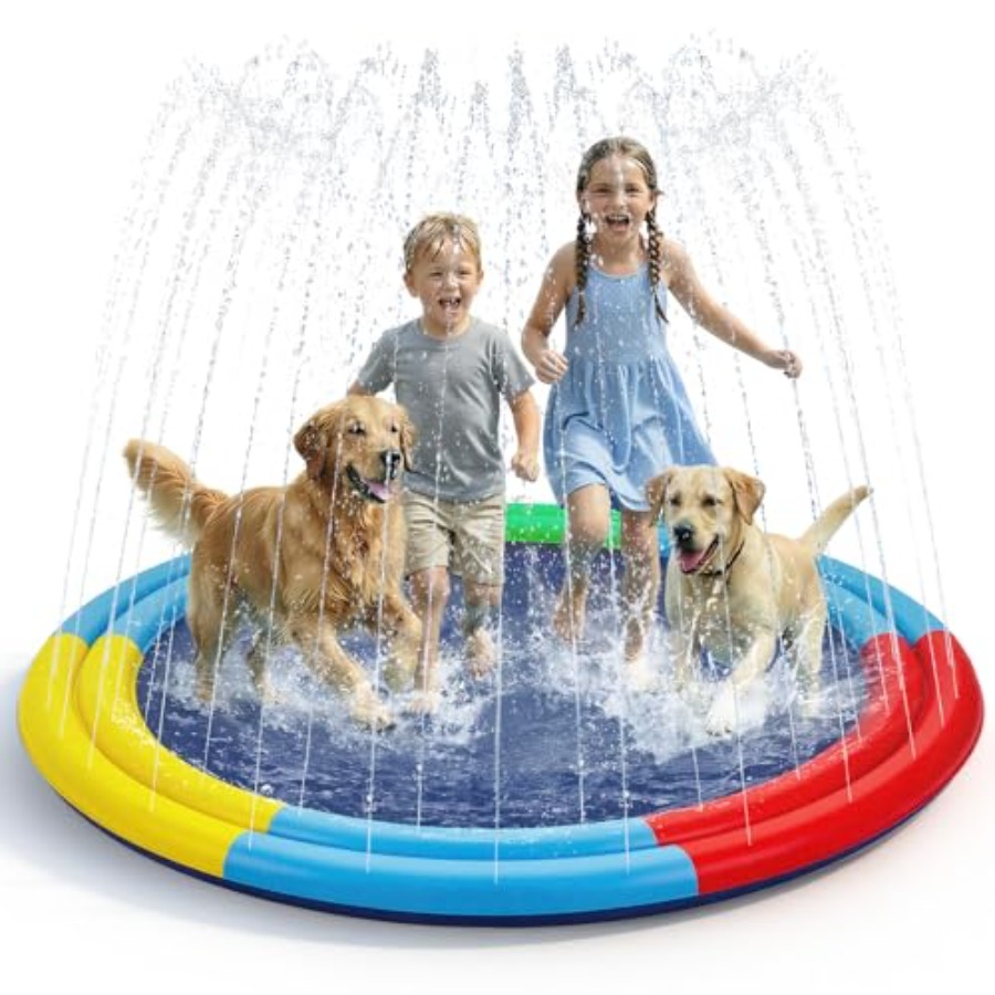 Köpekler için Su Oyun Matı, 78 - Sprinkler Splash Pad incelemesi ve fiyatı