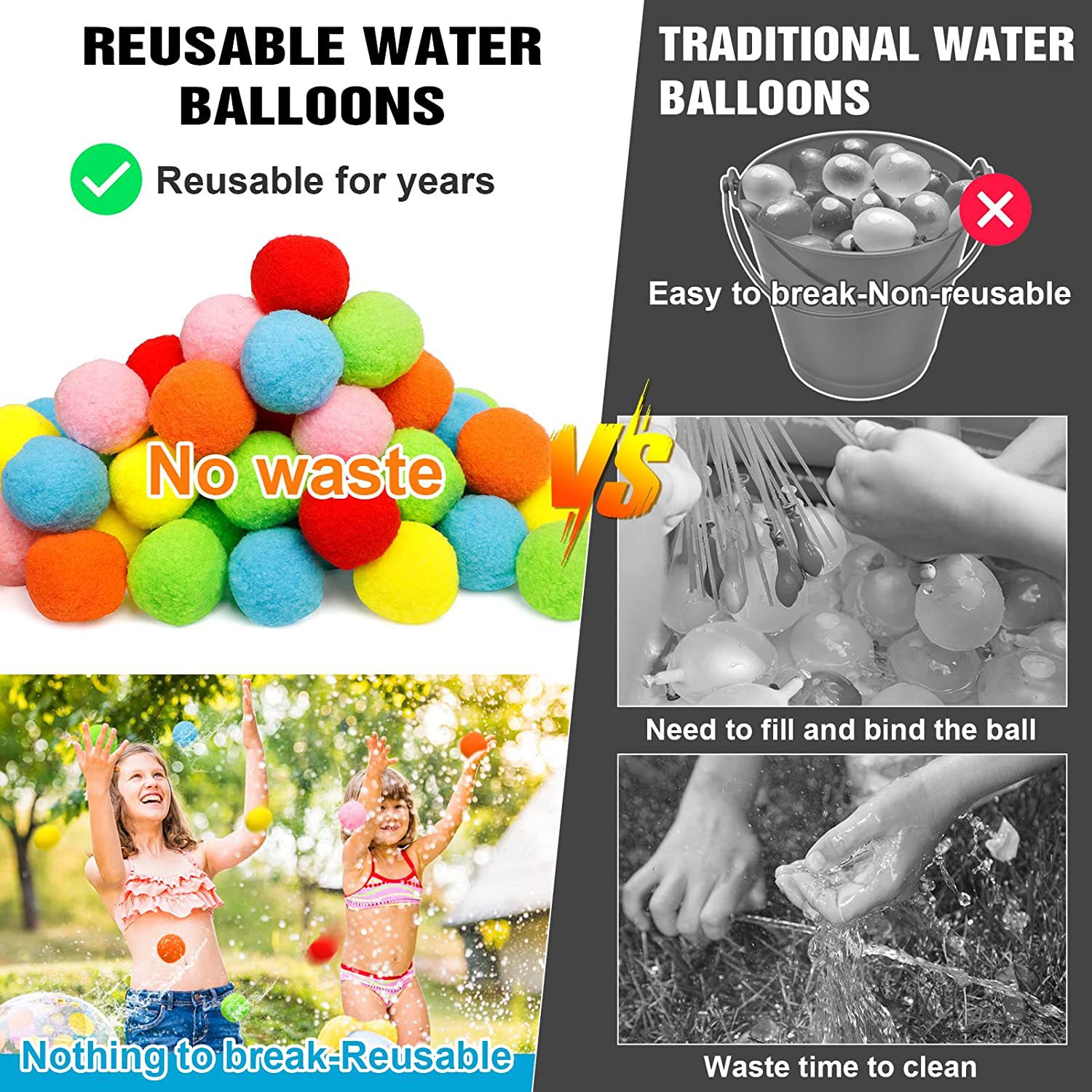 12/30/60 adet yeniden kullanıl - Kids Outdoor Water Play incelemesi ve fiyatı